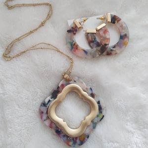 Nude Rainbow Brushed Gold Set